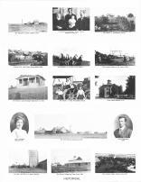 R. Gosmire Farm, B. Froehlich Family, R. Abrahamson Family, SW from Courthouse 1920, N. Breuer on Grain Drill